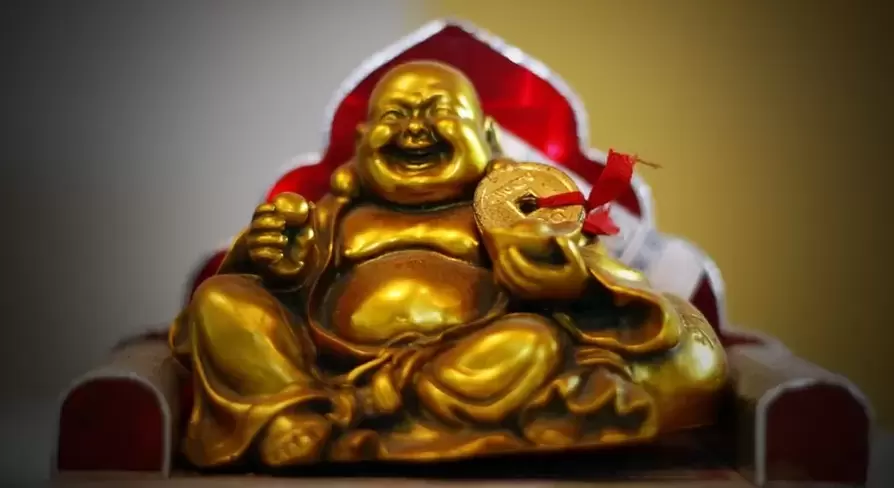 Glücksbringer lachender Buddha